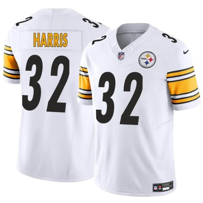 Men's Pittsburgh Steelers #32 Franco Harris White 2024 F.U.S.E. Alternate Vapor Untouchable Limited Football Stitched Jersey